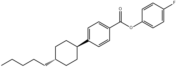 戊基环己基苯甲酸对氟苯酚酯 结构式