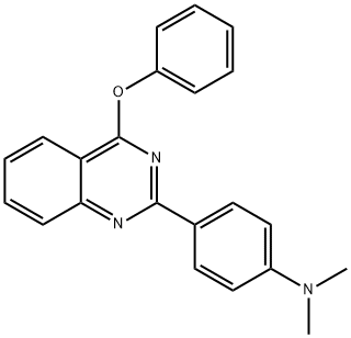 N,N-dimethyl-4-(4-phenoxyquinazolin-2-yl)aniline 结构式