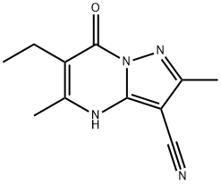 Pyrazolo[1,5-a]pyrimidine-3-carbonitrile, 6-ethyl-4,7-dihydro-2,5-dimethyl-7-oxo- (9CI) 结构式