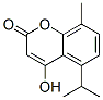 2H-1-Benzopyran-2-one, 4-hydroxy-8-methyl-5-(1-methylethyl)- (9CI) 结构式