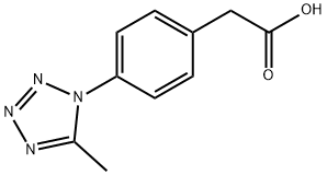 [4-(5-甲基四唑-1-基)苯基]乙酸 结构式