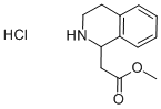 2-(1,2,3,4-四氢异喹啉-1-基)乙酸甲酯盐酸盐 结构式