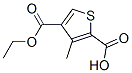 2,4-Thiophenedicarboxylicacid,3-methyl-,4-ethylester(9CI) 结构式