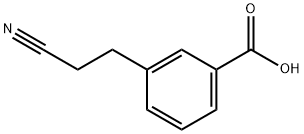 3-(2-氰基乙基)苯甲酸 结构式