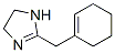 1H-Imidazole,  2-(1-cyclohexen-1-ylmethyl)-4,5-dihydro- 结构式