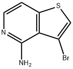 3-溴-4-氨基噻吩并[3,2-C]吡啶 结构式