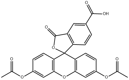 5-羧基荧光素二乙酸酯 结构式