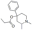 1,2-dimethyl-4-phenyl-4-(propionyloxy)piperidine 结构式