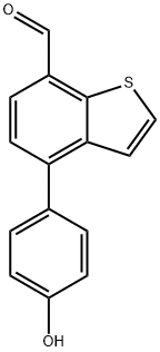4-(4-羟基苯基)-苯并[B]噻吩-7-甲醛 结构式