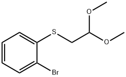 (2-溴苯基)(2,2-二甲氧基乙基)硫烷 结构式