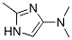 1H-Imidazol-4-amine,  N,N,2-trimethyl-  (9CI) 结构式