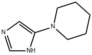 1-(1H-咪唑-5-基)-哌啶 结构式