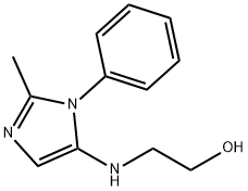 Ethanol, 2-[(2-methyl-1-phenyl-1H-imidazol-5-yl)amino]- (9CI) 结构式