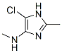 1H-Imidazol-4-amine,  5-chloro-N,2-dimethyl- 结构式