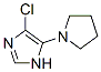 1H-Imidazole,  4-chloro-5-(1-pyrrolidinyl)-  (9CI) 结构式