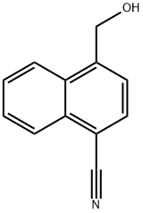 4-(HYDROXYMETHYL)NAPHTHALENE-1-CARBONITRILE 结构式