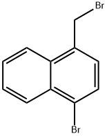 1-溴-4-(溴甲基)萘 结构式