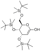 3,4,6-三-O-叔-丁基二甲基硅基-D-葡萄糖醛 结构式