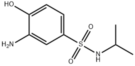 3-amino-4-hydroxy-N-(1-methylethyl)benzenesulphonamide  结构式