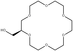 (S)-1,4,7,10,13,16-hexaoxacyclooctadecane-2-methanol 结构式