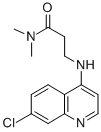 3-(7-Chloro-4-quinolylamino)-N,N-dimethylpropionamide 结构式