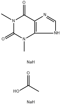乙酸钠茶碱 结构式