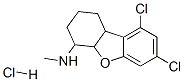 4-Dibenzofuranamine, 7,9-dichloro-1,2,3,4,4a,9b-hexahydro-N-methyl-, hydrochloride 结构式