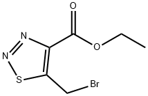 5-(溴甲基)-1,2,3-噻二唑-4-羧酸乙酯 结构式