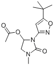 4-(Acetyloxy)-3-(5-(1,1-dimethylethyl)-3-isoxazolyl)-1-methyl-2-imidaz olidinone 结构式