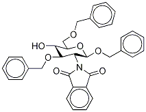 2-苄氧基-2-邻苯二甲酰亚氨基-3,6-二-O-苄基-Β-D-吡喃葡萄糖苷 结构式