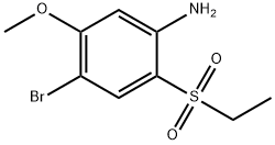 4-bromo-2-(ethylsulphonyl)-5-methoxyaniline 结构式