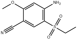 4-amino-5-(ethylsulphonyl)-2-methoxybenzonitrile 结构式