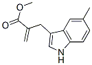 1H-Indole-3-propanoicacid,5-methyl-alpha-methylene-,methylester(9CI) 结构式