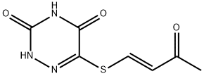 6-(3-oxobut-1-enylsulfanyl)-2H-1,2,4-triazine-3,5-dione 结构式