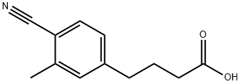 Benzenebutanoic acid, 4-cyano-3-methyl- (9CI) 结构式
