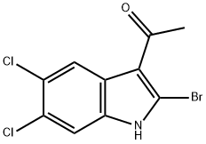 1-(2-BROMO-5,6-DICHLORO-1H-INDOL-3-YL)ETHANONE 结构式