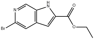 2-乙氧羰基-5-溴-6-氮杂吲哚 结构式