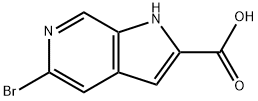 2-羧酸-5-溴-6-氮杂吲哚 结构式