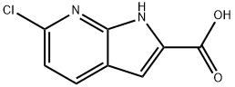 6-氯-1H-吡咯并[2,3-B]吡啶-2-甲酸 结构式
