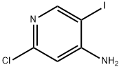 2-氯-5-碘-4-吡啶胺 结构式