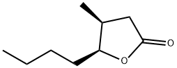 (Z)-whiskeylactone,5-butyldihydro-4-methyl-2(3H)-Furanone,(-)-cis-whiskeylactone 结构式