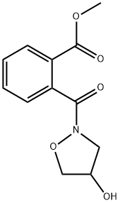 2-[(4-羟基-1,2-恶唑烷-2-基)羰基]苯甲酸甲酯 结构式