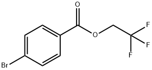 Benzoic acid, 4-broMo-, 2,2,2-trifluoroethyl ester 结构式