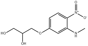 2-硝基-5-甘油基-N-甲基苯胺 结构式