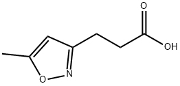 3-(5-甲基异噁唑-3-基)丙酸 结构式