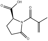 1-(2-methyl-1-oxoallyl)-5-oxo-L-proline 结构式