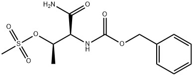 benzyl [R-(R*,S*)]-[1-carbamoyl-2-(mesyloxy)propyl]carbamate 结构式
