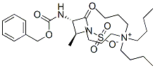 四丁基铵(2S,3S)-3-(((苄氧基)羰基)氨基)-2-甲基-4-氧代氮杂环丁烷-1-磺酸盐 结构式