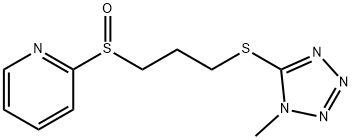 Pyridine, 2-((3-((1-methyl-1H-tetrazol-5-yl)thio)propyl)sulfinyl)- 结构式