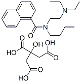 N-butyl-N-[2-(diethylamino)ethyl]-1-naphthamide citrate 结构式